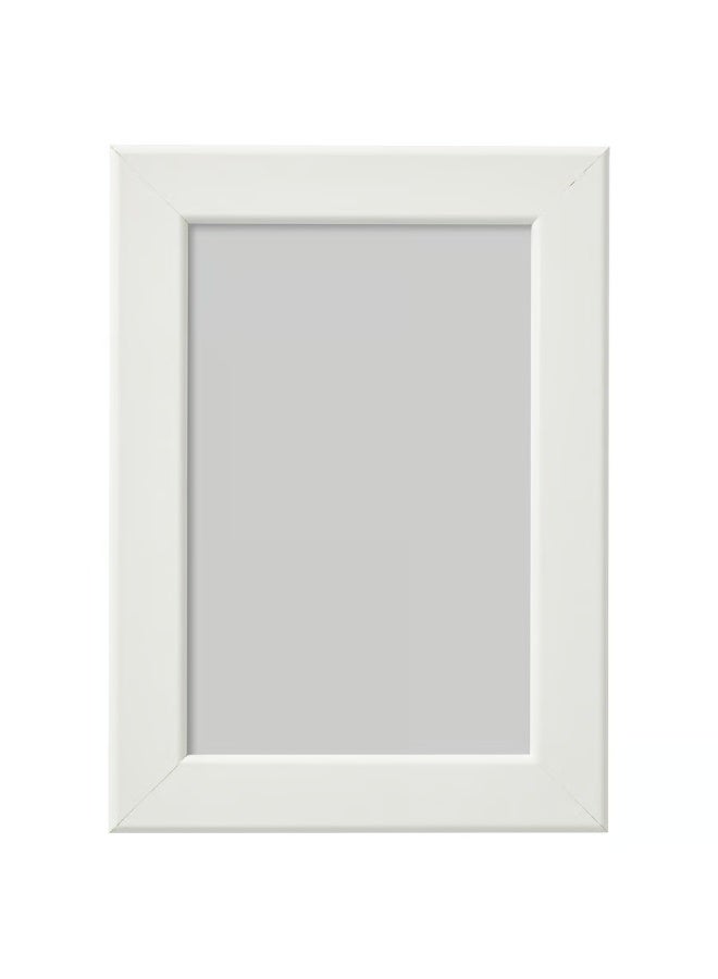 FISKBO Wall Picture Frame, Wall Hanging Photo Frame, Mounted Frame for Home, Office (Plastic & Fibreboard) White 10 x 15 cm - Image 1