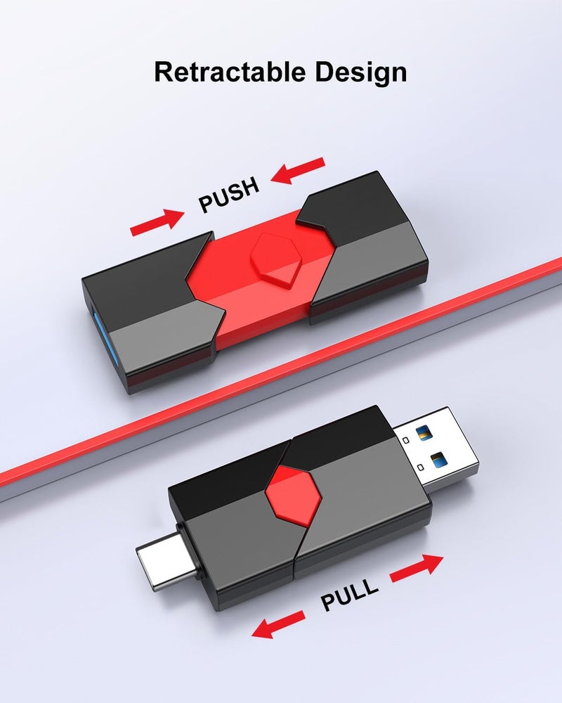 KOOTION USB C Pen Drive 256GB, Ultra Dual Flash Drive Type C 256GB, Memory Stick Type C Storage for Android, PC, Tablet - Image 3