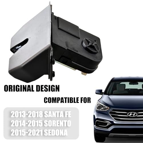 Unikpas Tailgate Latch Assembly Compatible for 2013-2018 Hyundai Santa Fe 2014-2015 Kia Sorento 2015-2021 Sedona Replace Rear Trunk Latch Lock Actuator - Image 2