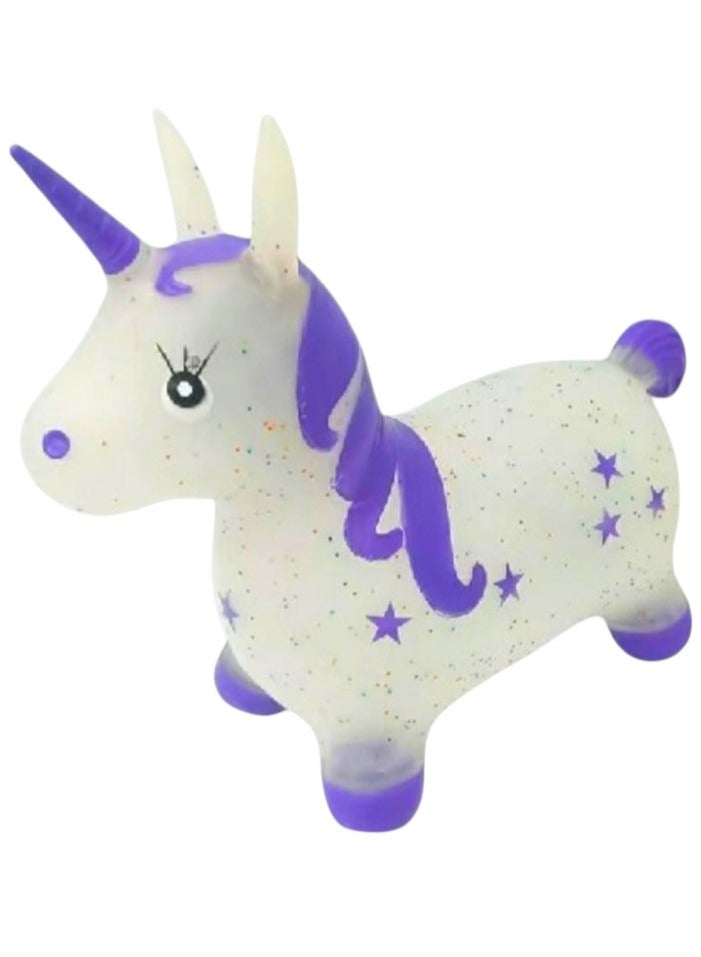 Toy Box Inflatable Bouncy Unicorn Toy with Stars