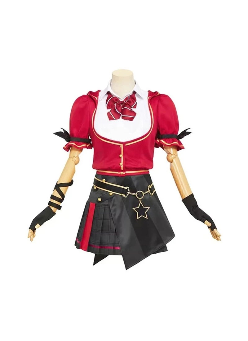 Generic - Sekai Project Colorful Stage Cosplay Outfit Full set of full moon suibo red - Image 1