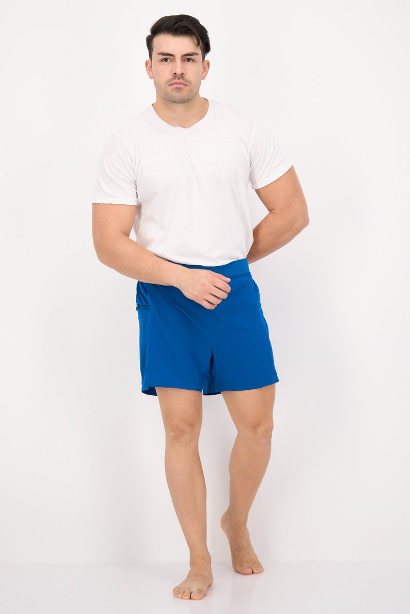 Brooks Men 5 inseam 2 In 1 Swimwear Board Shorts, Teal Blue  - Image 4