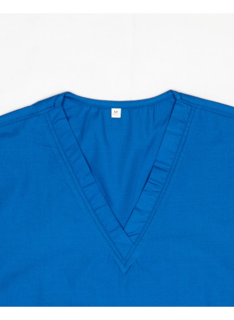 Nanny Tag V-Neck Scrub Suit | Premium Stretchable Medical Uniform with Utility Pockets - Image 4