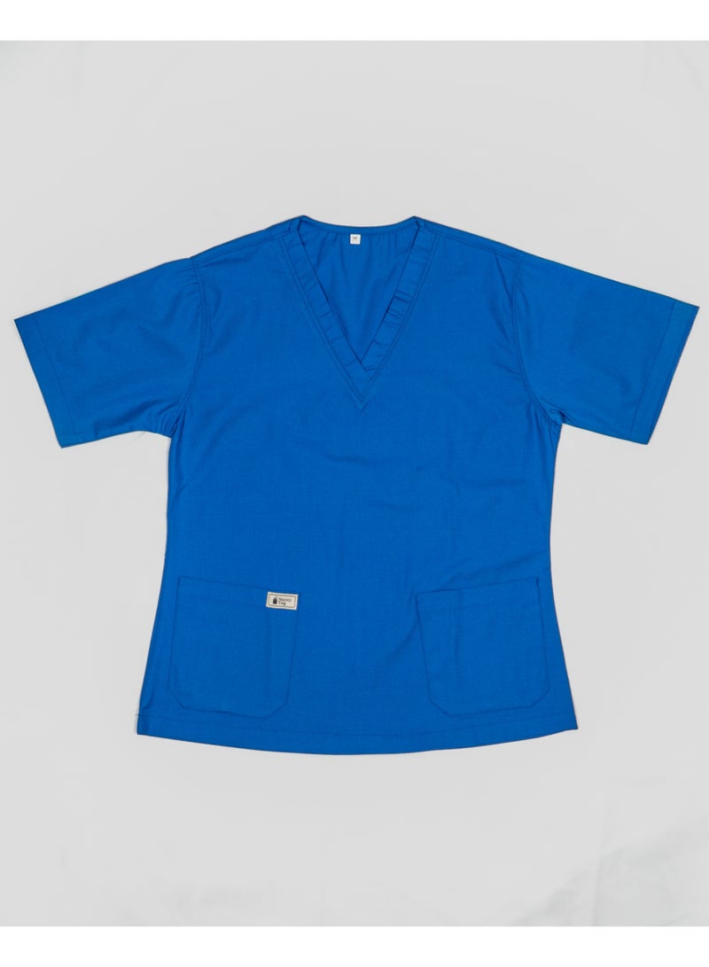Nanny Tag V-Neck Scrub Suit | Premium Stretchable Medical Uniform with Utility Pockets - Image 2