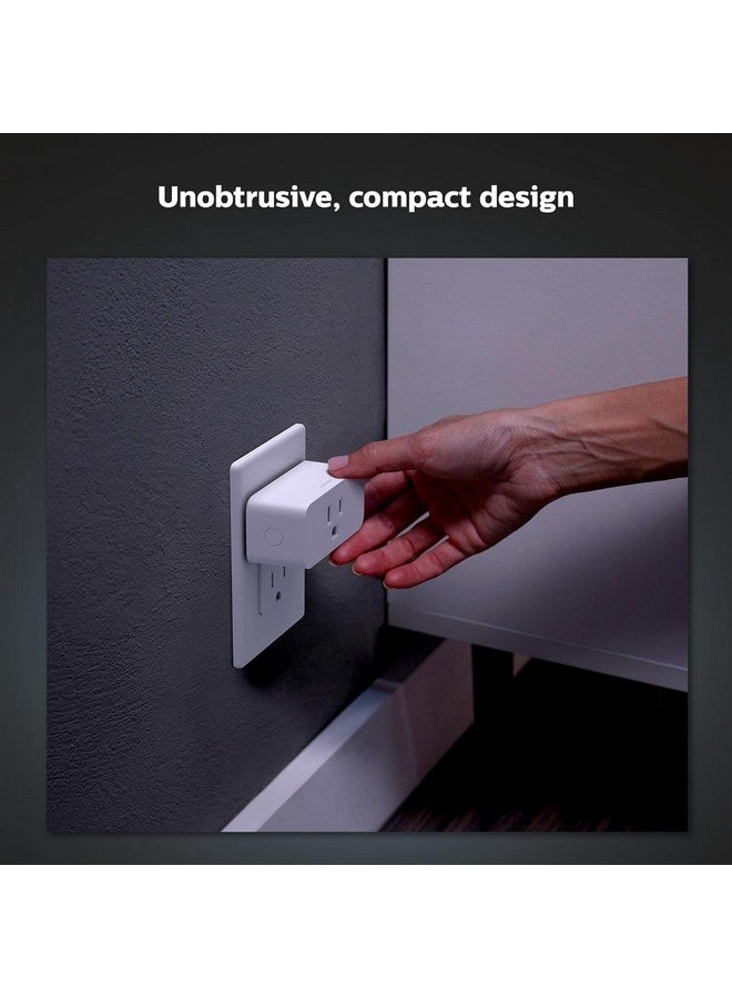 Philips Hue Smart Plug, White - 1 Pack - Turns Any Light Into a Smart Light - Control with Hue App - Compatible with Alexa, Google Assistant, and Apple HomeKit - Image 4