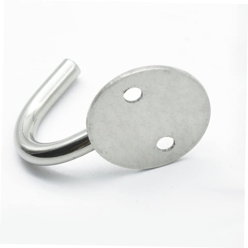 Stainless Steel Utility Hooks Set Of 2 Pack 6 Hangers Smooth Round Surface For Bathroom Kitchen Outdoor Use No Damage To Clothes Objects - Image 3