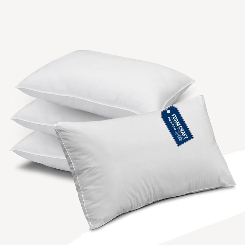 Cushion Inserts for Sofas Cushions, Bed Pillows & Chair Cushions | 100% Polyester Stuffed Cushion Filler for Couch Cushions | Washable Cushion Inner Pads, Pack of 4 Throw Pillow Inserts (35 x 50cm) - Image 1