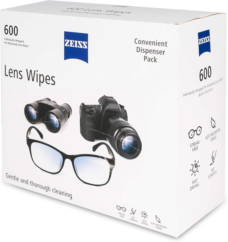 ZEISS Pre-Moistened Lens Cleaning Wipes, 600 Count - Image 2