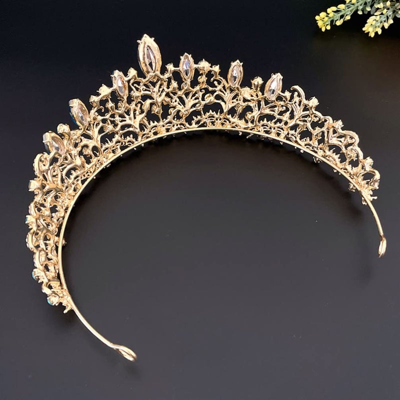cheekyglo Vintage Crown Bridal Crown Birthday Party Headband Queen Crown Rhinestone Wedding Crowns and Tiaras for Women - Image 5