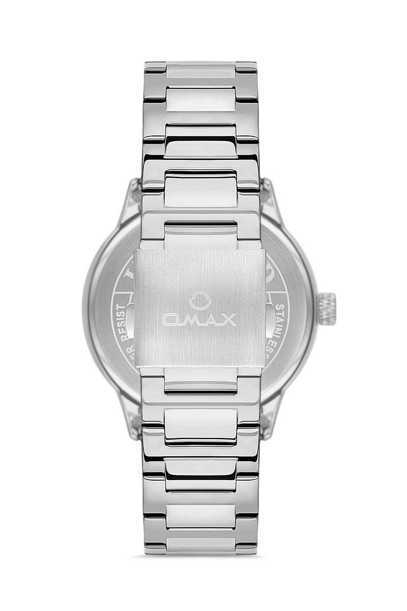 OMAX ساعة يد للرجال | تناظرية | حزام من الفولاذ المقاوم للصدأ | تصميم أنيق - Image 3