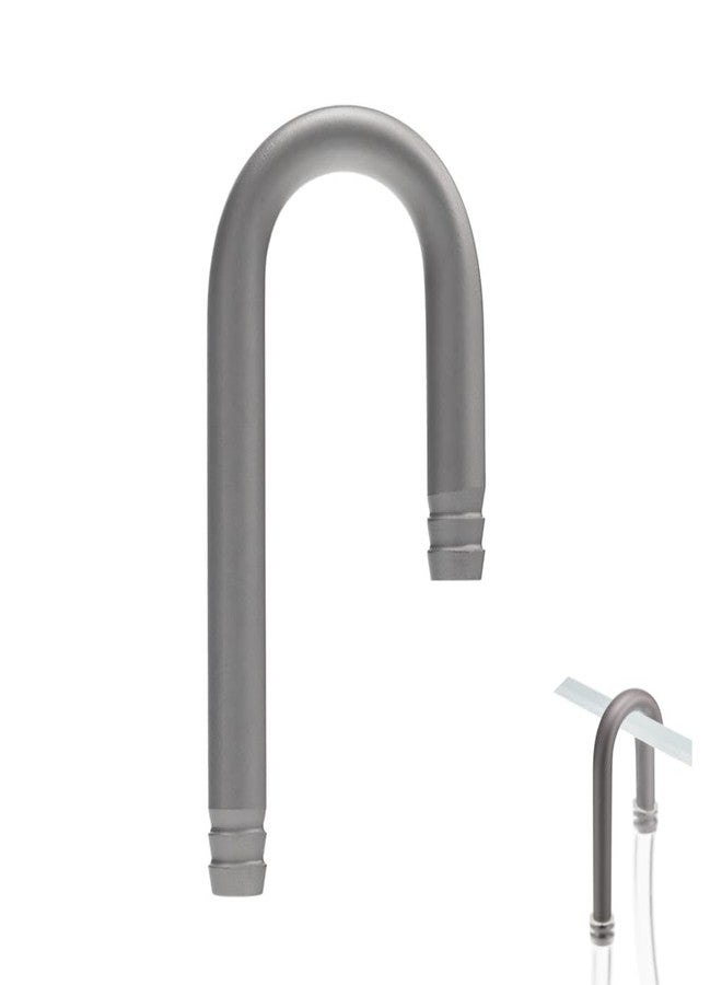MiOYOOW CO2 Tubing Connector, Stainless Steel Aquarium U Shape Bend with, Fish Tank Tube Fitting for Aquarium Freshwater Fish Tank - Image 1