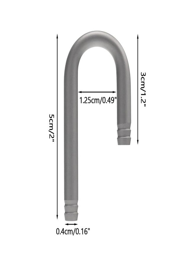 MiOYOOW CO2 Tubing Connector, Stainless Steel Aquarium U Shape Bend with, Fish Tank Tube Fitting for Aquarium Freshwater Fish Tank - Image 4