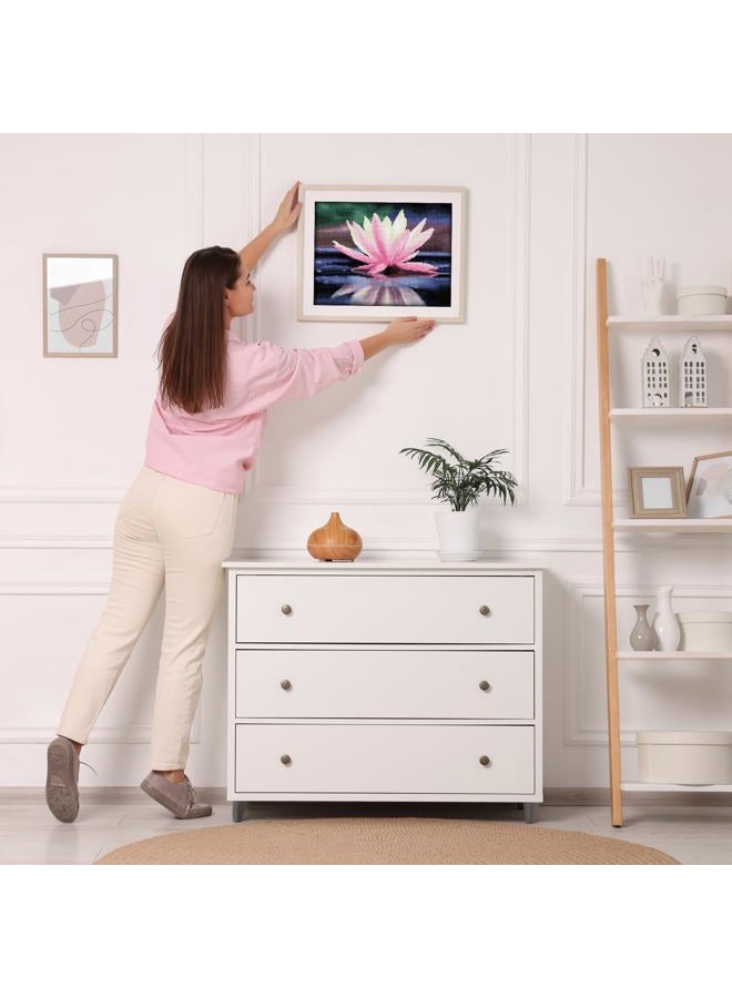 Diamond Dotz DQ8.008 - Original 5D Diamond Painting Squares Set Seerose, Kreativset mit 17.595 quadratische Diamant Mosaiksteinen, Malset ca. 31 x 41 cm für Erwachsene und Kinder ab 8 Jahren - Image 3