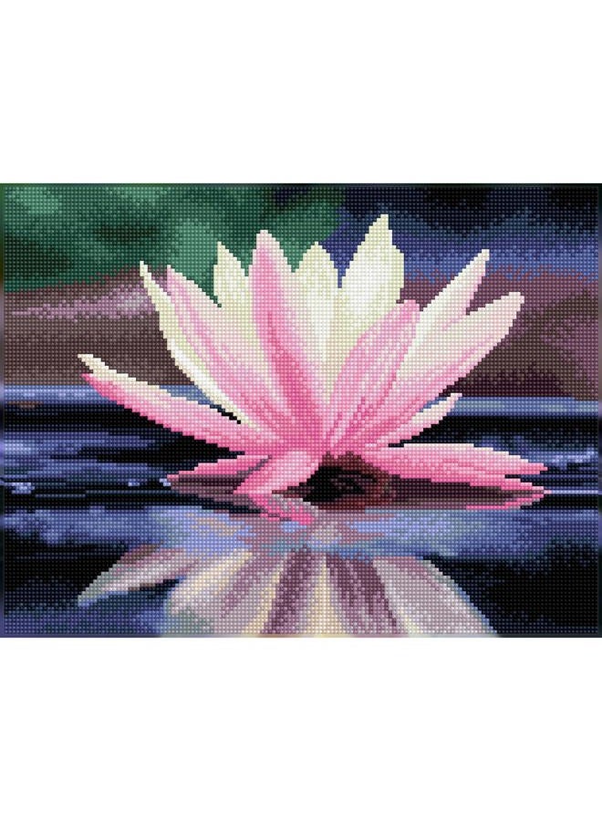 Diamond Dotz DQ8.008 - Original 5D Diamond Painting Squares Set Seerose, Kreativset mit 17.595 quadratische Diamant Mosaiksteinen, Malset ca. 31 x 41 cm für Erwachsene und Kinder ab 8 Jahren - Image 5