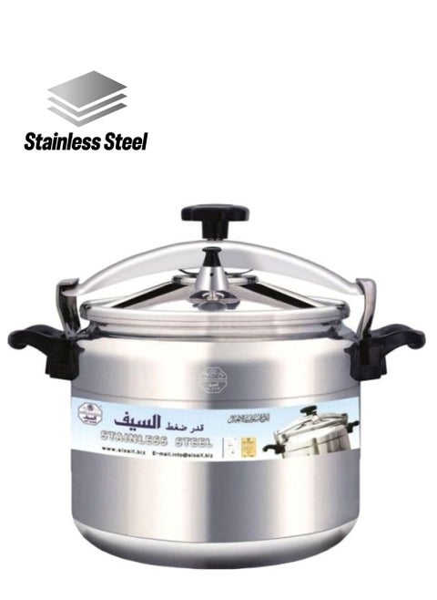 11Liters Pressure Cooker Made Of Stainless Steel 11 Liter Silver
