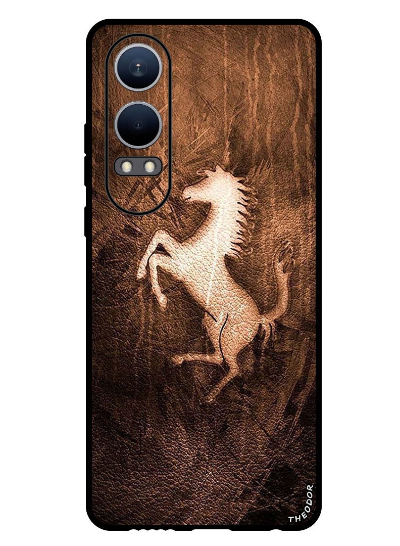 Theodor Protective Case Anti Scratch Shock Proof Bumper Cover For OnePlus Nord CE4 Lite Leather Horse - Image 1