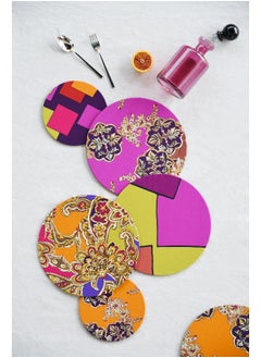 Baci milano Vesti La Tavola Velvet Tablemat Diam. 34Cm - Cachemire 2  - Image 1