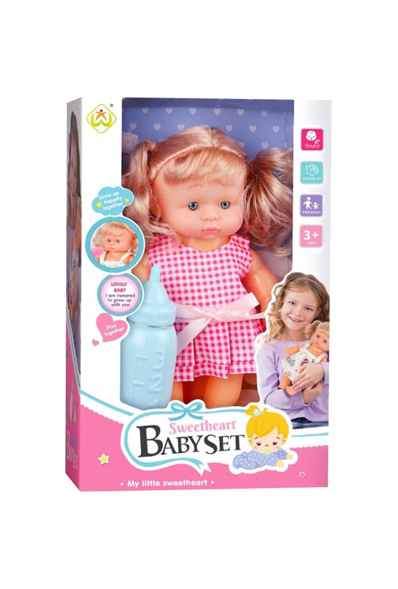 مجموعة دمية طفل رضيع من سويت هارت بيبي سيت، لعبة ناعمة ومحببة للأطفال حديثي الولادة للعب التظاهري