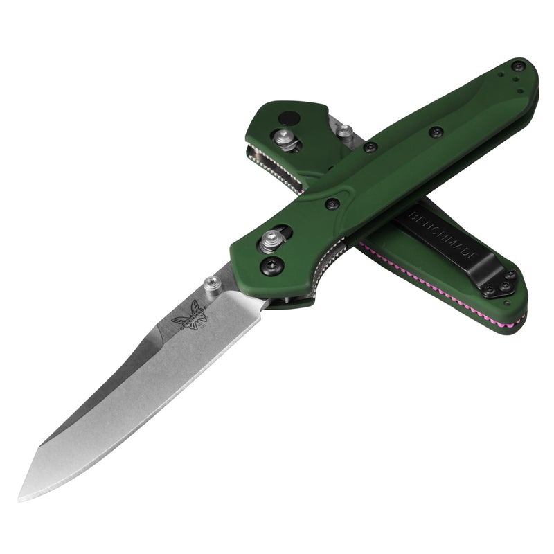 Benchmade بينش ميد - سكين أوزبورن 940 EDC بمقبض من الألمنيوم الأخضر 6061-T6 (940) - Image 1