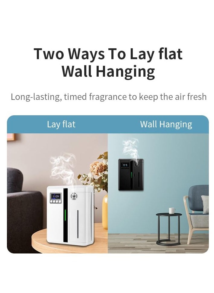 Essential Oil Aroma Diffuser 160ml Aromatherapy Humidifier Fragrance Nebulizing Machine Diffusion Scent Machine Suitable for Home Office Hotel (White)
