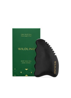 Wildling Wildling Aura Stone Gua Sha Body Stone I Body Massage Stone to Tighten, Tone, Sculpt + Smooth I Patented Design Crafted with 100% Authentic Bian Stone 