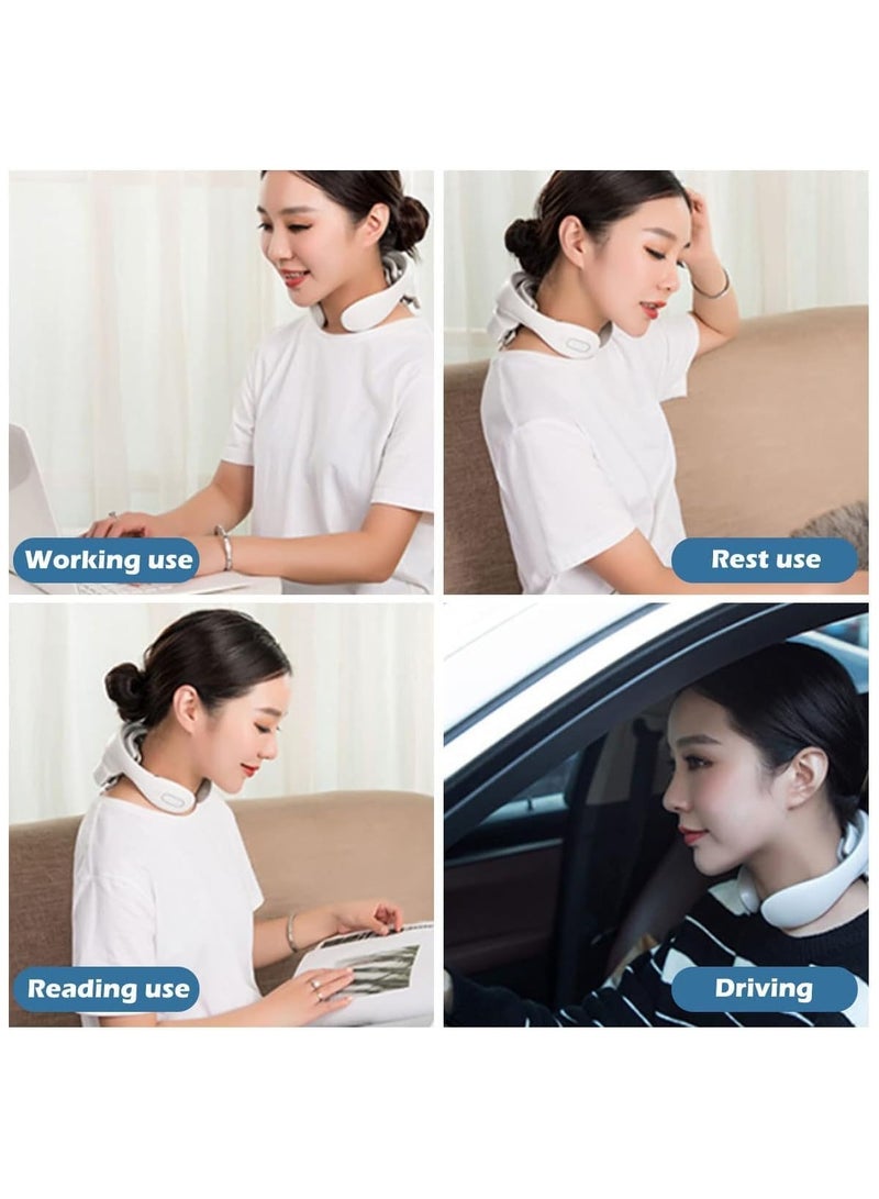 general Smart Neck Massager with Heat Portable Magnetic Pulse for Pain Relief Relaxation Deep Tissue Massage for Women Men Office Assistant Great Gift Idea - Image 3