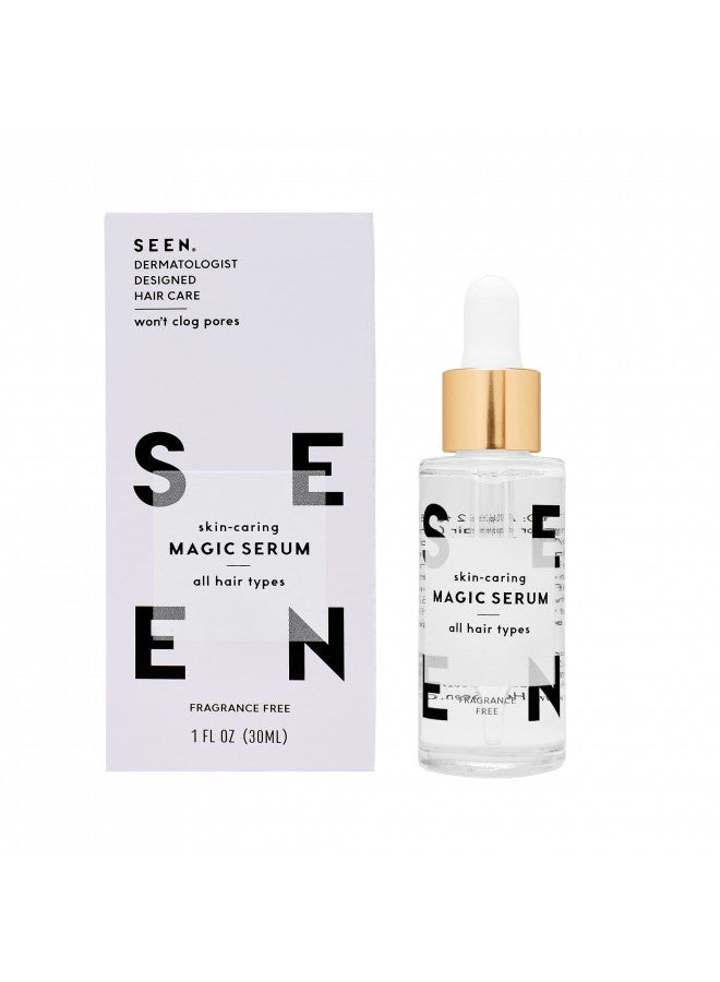Seen SEEN Magic Serum, Fragrance Free - Non-Comedogenic & Sulfate-Free Hair Serum- Anti Frizz- Dermatologist-Developed - Safe for Sensitive, Eczema & Acne Prone Skin - Image 3