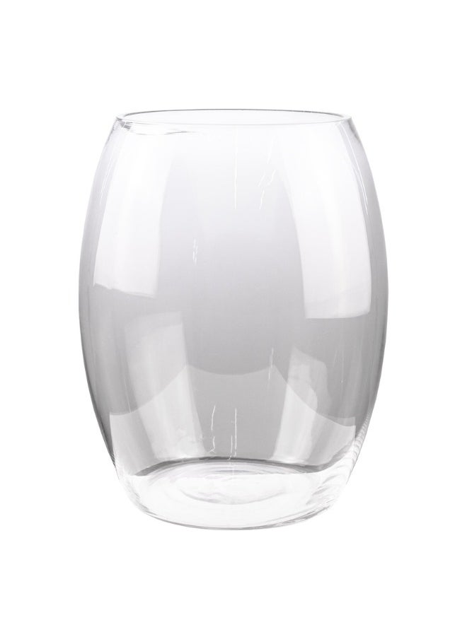Gulf Flowers Gulf Flowers Transparent Glass Vase – 30cm Tall Elegant Clear Glass Flower Vase – Decorative Glass Vase for Home Decor, Office, Events, Weddings & Centerpieces 
