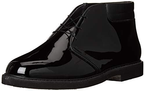 Bates Men's Lites High Gloss Padded Collar Chukka, Black, 4.5 B US - Image 4