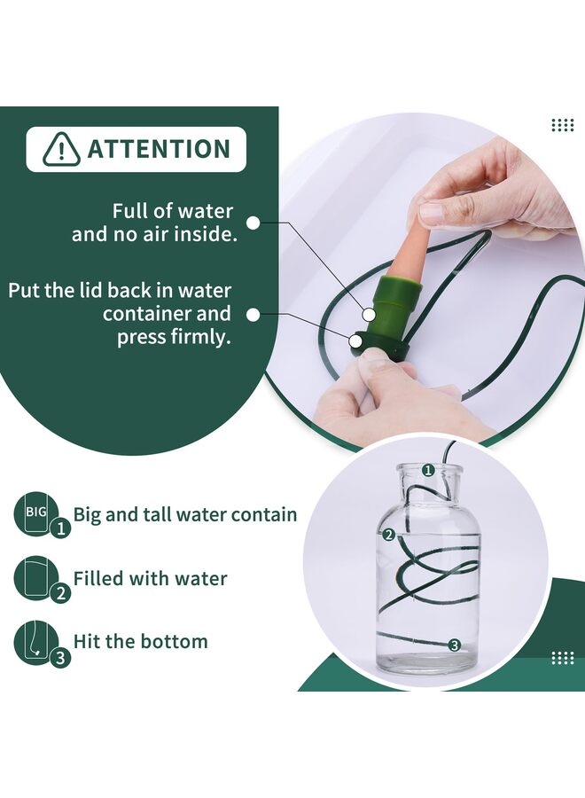 6PCS Plant Self-Watering Stakes Automatic Watering Terracotta Spikes for Indoor Outdoor Plants,Houseplant Insert Devices for Vacation use,Bonsai Drip Irrigation System - Image 5