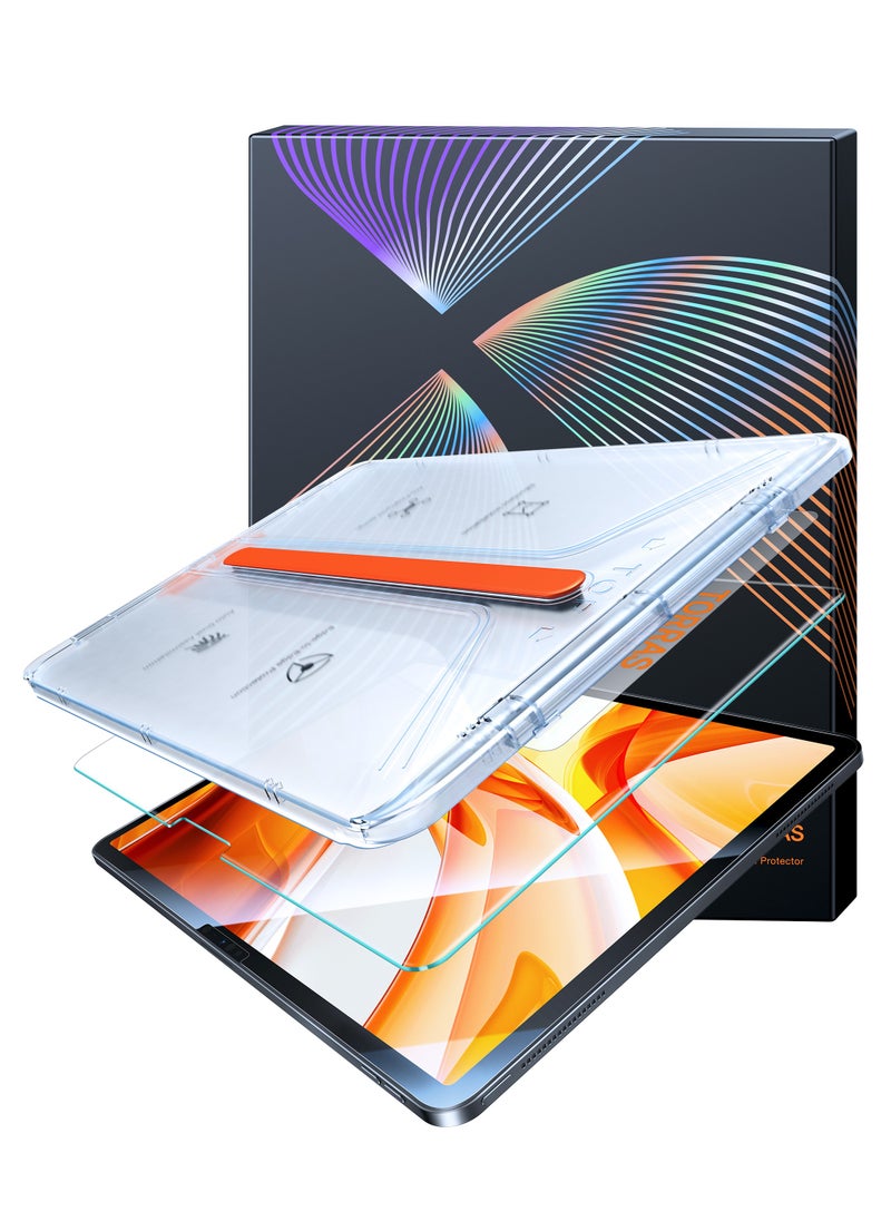 TORRAS iPad Pro 13 Inch Screen Protector M4 2024, Mil-Grade Shatterproof [TOP 9H+ Tempered Glass＆ One-Pull Installation] Anti-Scratch, Bubble Free, Apple Pencil Compatible, HD Clarity  - Image 2