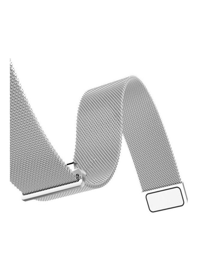 NIBEMINENT - For Huawei Watch GT2e GT2 Milanese Metal Strap Silver - Image 1