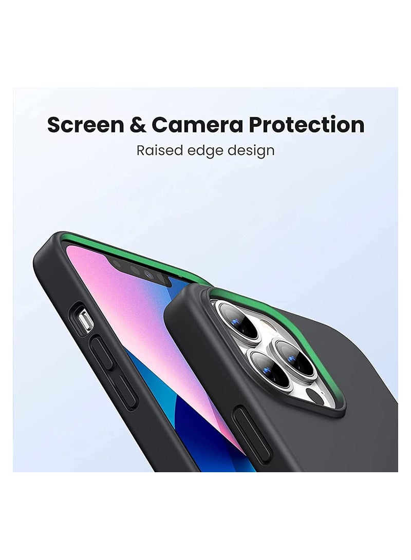 Silicone Protective Case Compatible with iPhone 13 Pro Max Soft Liquid Gel Rubber Cover Shockproof Bumper Anti-Scratch Anti-Fingerprint Anti-Drop Slim Cover for iPhone (for iPhone 13 Pro Max  ) - Image 3