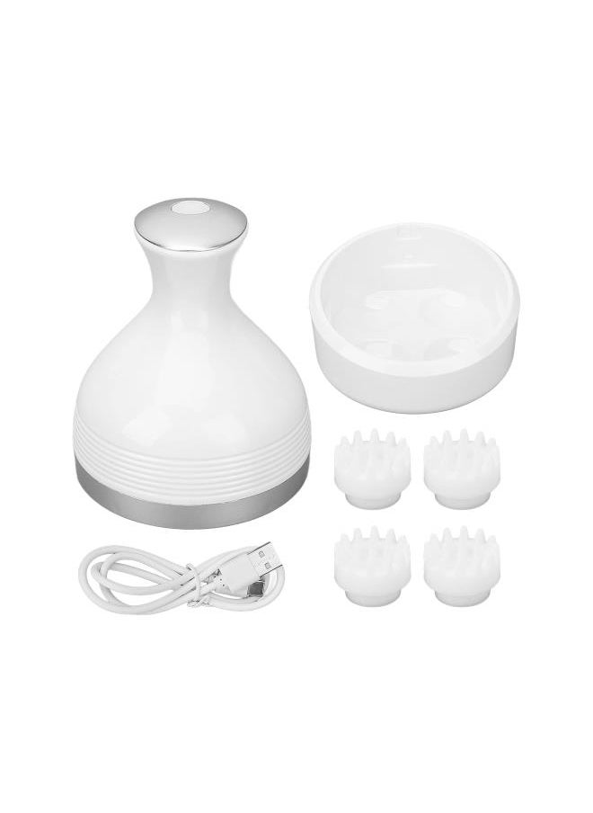 Generic - Electric Scalp Massager with 4 Modes, Comfortable Strength, IPX7 Waterproof, Ergonomic Design, Silicone Material, for SPA, Stress Relax Electric Scalp Massager Electronic Scalp - Image 1