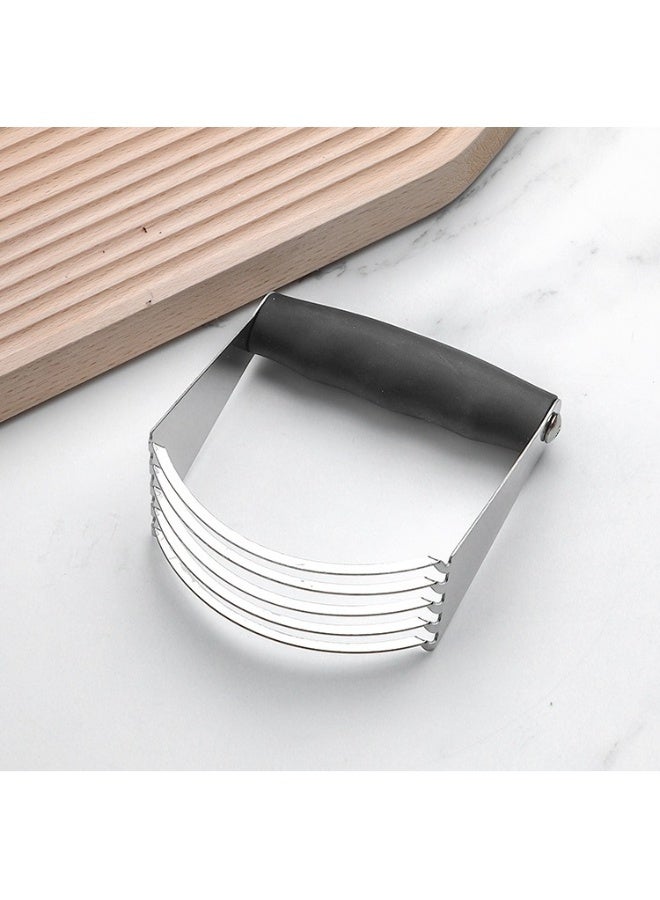 خلاط عجين بمقبض - خلاط معجنات محترف - قاطع عجين - هراسة عجين بشفرات من الفولاذ المقاوم للصدأ لعمل قشرة الفطائر والخبز والجبن والصلصات والباستري - Image 2