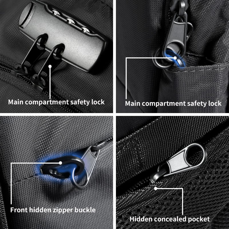 Tzowla 35 Liter Anti Theft With Usb Charging Port Laptop Backpack - Image 2
