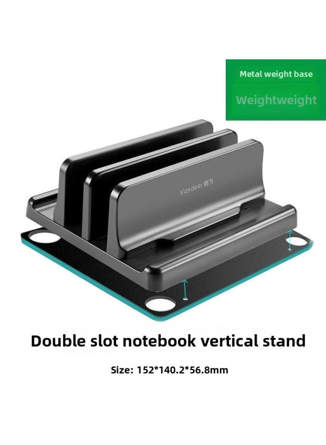 Deer For Notebook Vertical Stand Computer Clip Storage Rack Macbook Desktop Side Stand Upright Bracket-Color:Laptop Vertical Stand—double Vertical—weighted Version✦✦