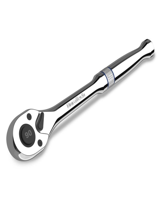 DURATECH 1/4-Inch Drive Ratchet, 90-Tooth Quick-release Ratchet Wrench, Reversible, Chrome Alloy Made, Full Polished, Stocking Stuffers for Men Gifts for Men Gifts for Women gifts for dad - Image 1