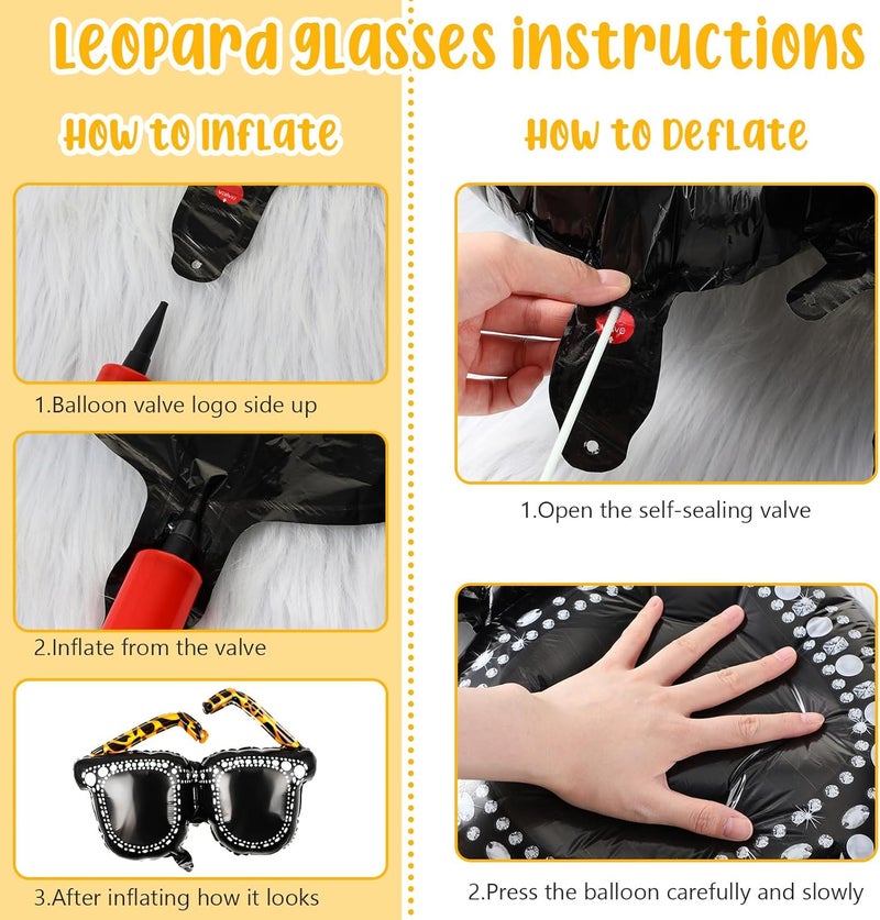 Leitee 5Piece PVC 80s 90s Party Set Inflatable Microphones Boombox Mobile Phone Glasses  Disco Birthday Decorations for Teenagers - Image 5