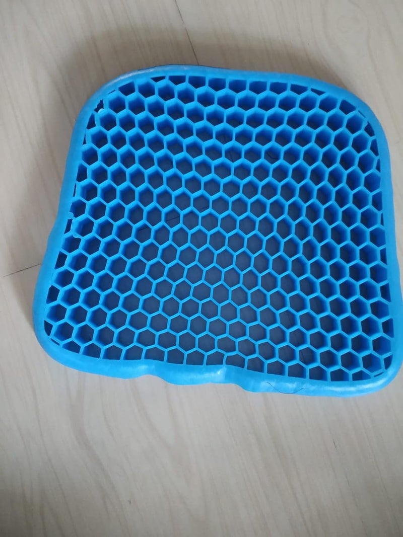 AUREUS GEL SEAT CUSHION FOR CHAIR ORTHOPEDIC CLOUD CUSHION PAD FOR HOME OFFICE CHAIR WHEELCHAIR HONEYCOMB DESIGN PRESSURE SORE RELIEF GEL CUSHION - Image 1