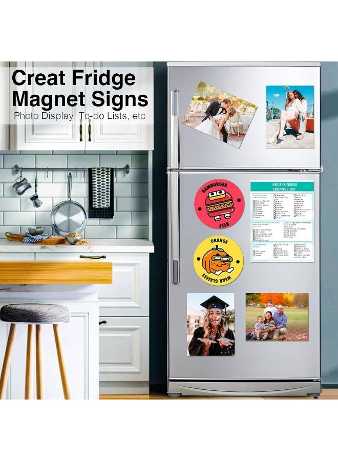 MOMENT أوراق طباعة الصور المغناطيسية المرنة A4، ورقة طباعة مغناطيسية مرنة للطباعة بالحقن، 10 أوراق، 21 سم × 29.7 سم - Image 5