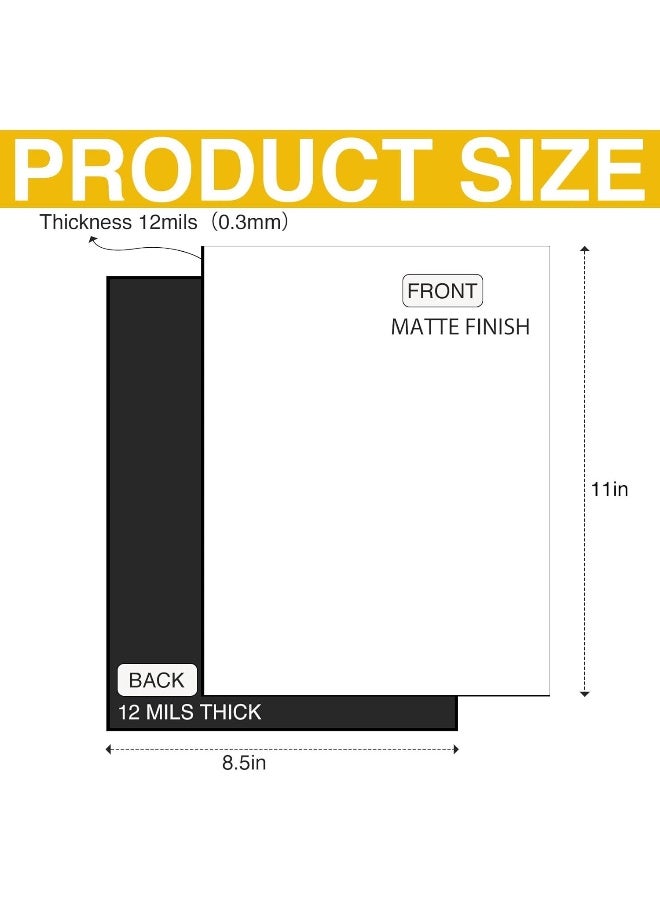 MOMENT أوراق طباعة الصور المغناطيسية المرنة A4، ورقة طباعة مغناطيسية مرنة للطباعة بالحقن، 10 أوراق، 21 سم × 29.7 سم - Image 2