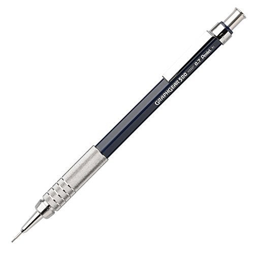 Pentel GraphGear 500 Automatic Drafting Pencil 07mm Blue Pack of 6 - Image 3