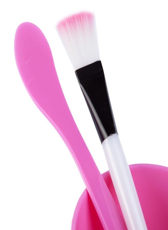 Gugzy 4 In 1 DIY Face Mask Tool Mask Bowl Brush Spoon Stick Face Skin Care Make Mask Set (Pink) - Image 5