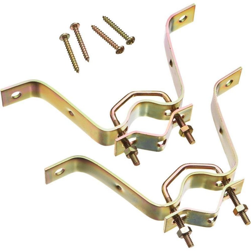 Channel Master 4" Wall Mount – Sturdy Steel Bracket for Secure TV Antenna & Mast Installation, Weather-Resistant, Supports Masts/Poles, Up-To 1.5” Diameter, 4" Wall Clearance, Includes Two Brackets - Image 4