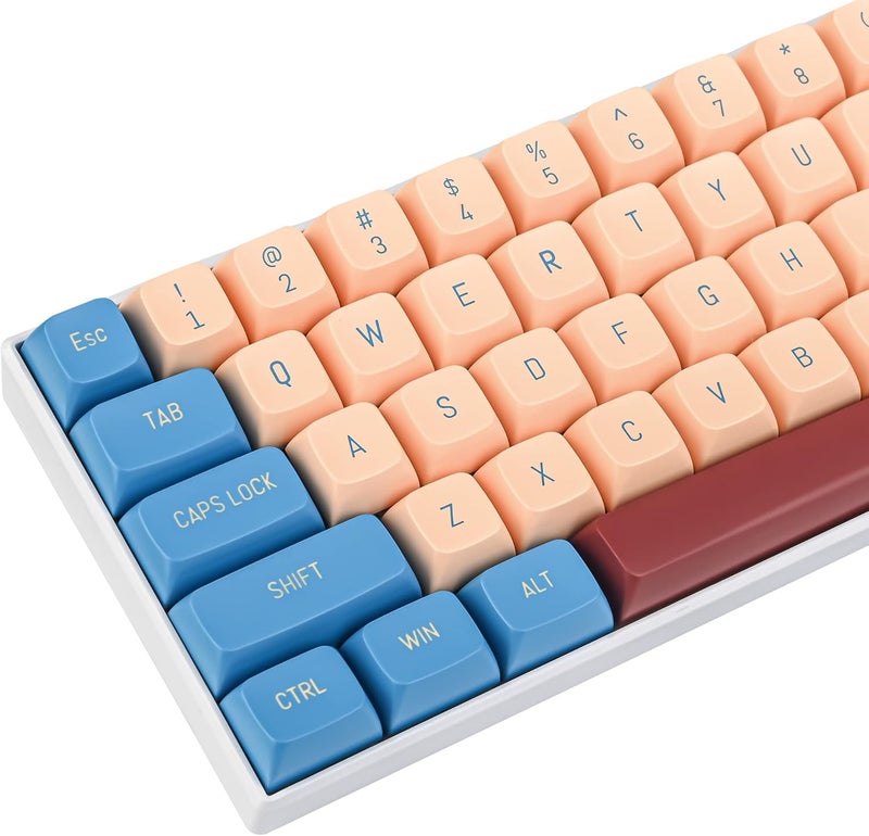 surmen Custom 160 Keycap Set CSA Profile Doubleshot Ball Shape Caps Cherry-MX Style US/ISO Layouts for 60%, 65%, 75%, TKL Mechanical Keyboards (Gong) - Image 1