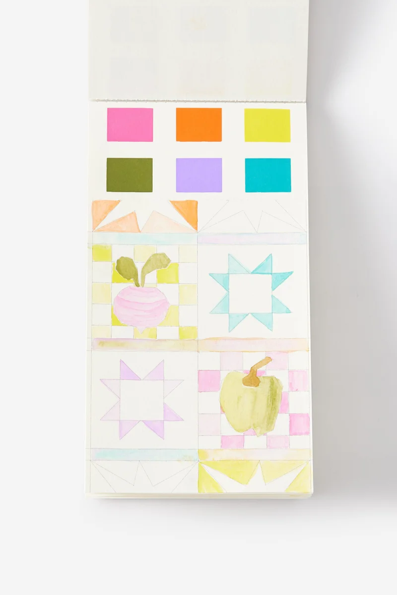 Typo Watercolour Postcard Pad