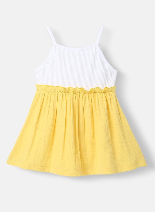 Nautinati Girls Printed Gathered Waistline Dress | Age 0-24 Months - Image 2