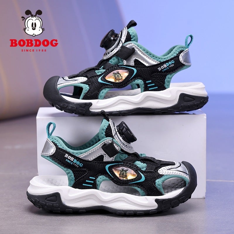 Babudou Children'S Shoes Boys Sandals Summer Rotating Button Baotou Sports Shoes Boys Beach Shoes - Image 5