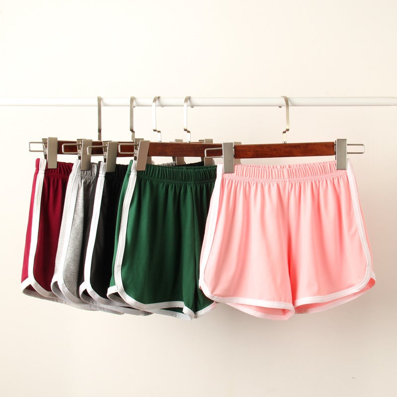 Casual Beach Yoga Hot Pants in Candy Colors Army Green. Army Green. - Image 3